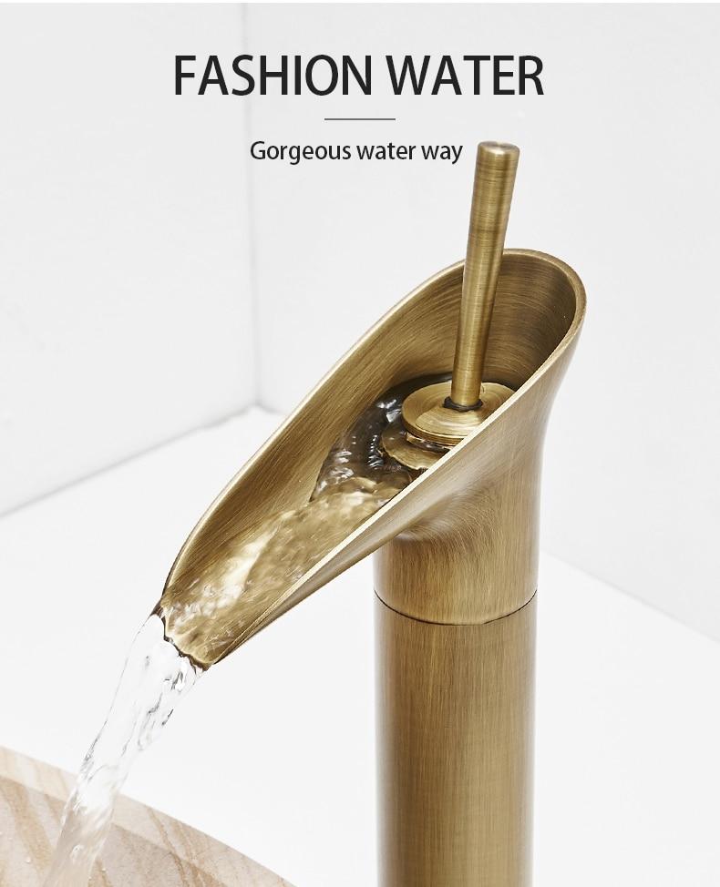 Clifton - Elegante Eingriff-Wasserfall-Badezimmerarmatur