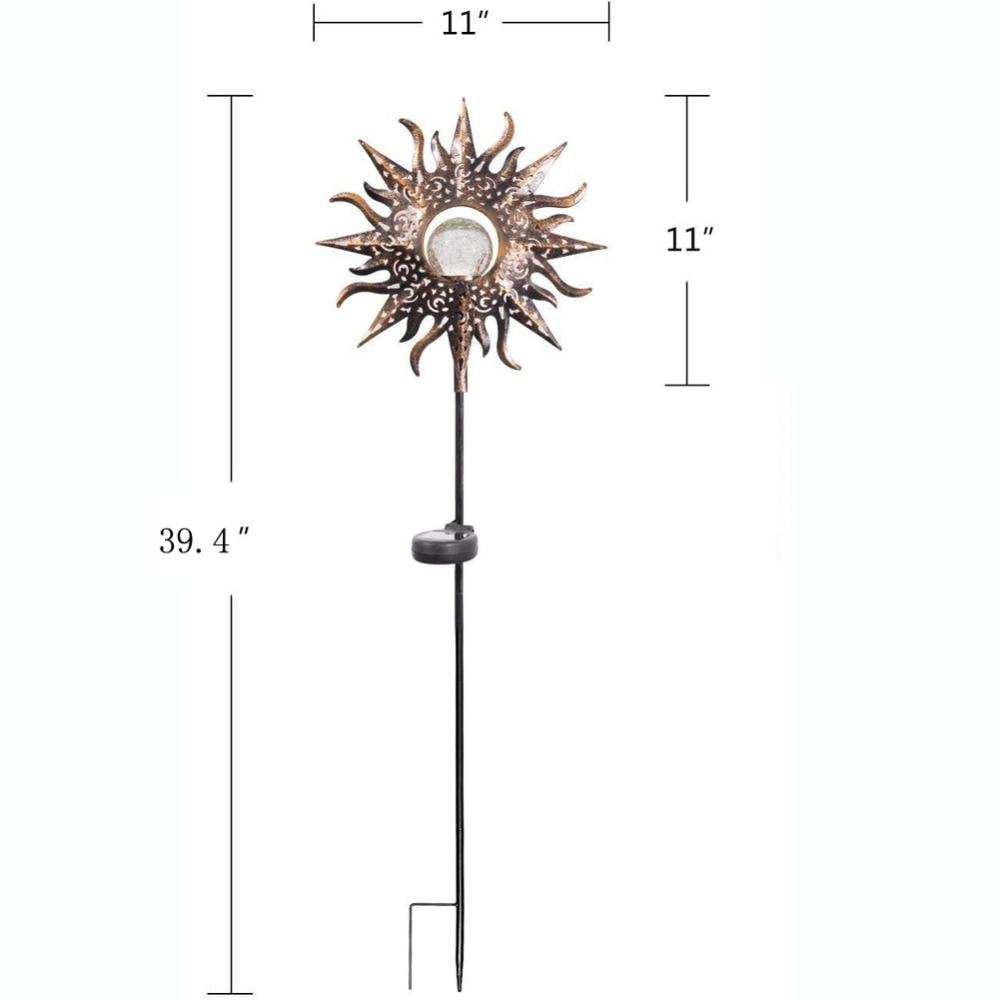 LED-Kunstflammen-Gartenleuchte