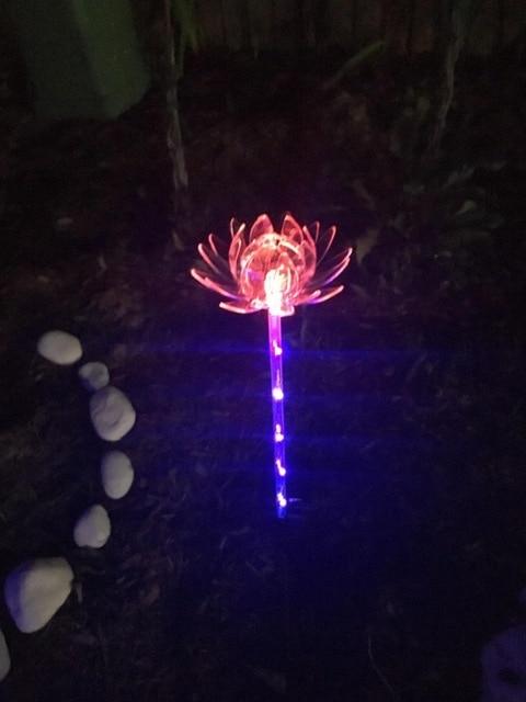 LED-Blumen-Gartenlichter