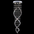 Moderner LED Doppelspirale-Kristallkronleuchter