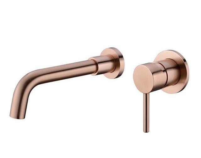 Moderne Messing-Wandarmatur