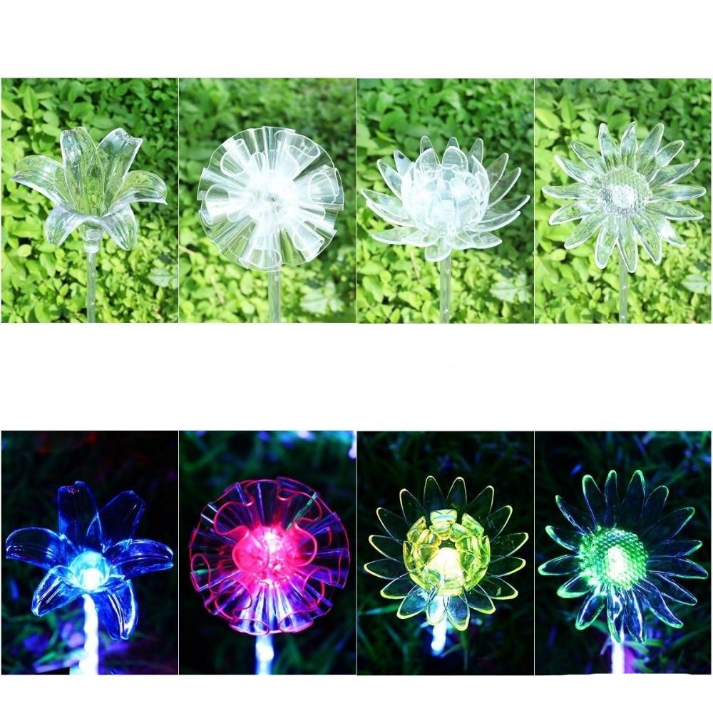 LED-Blumen-Gartenlichter