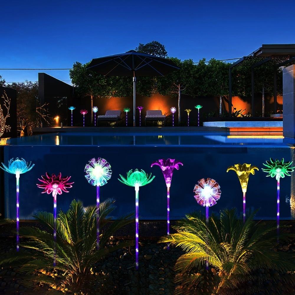 LED-Blumen-Gartenlichter